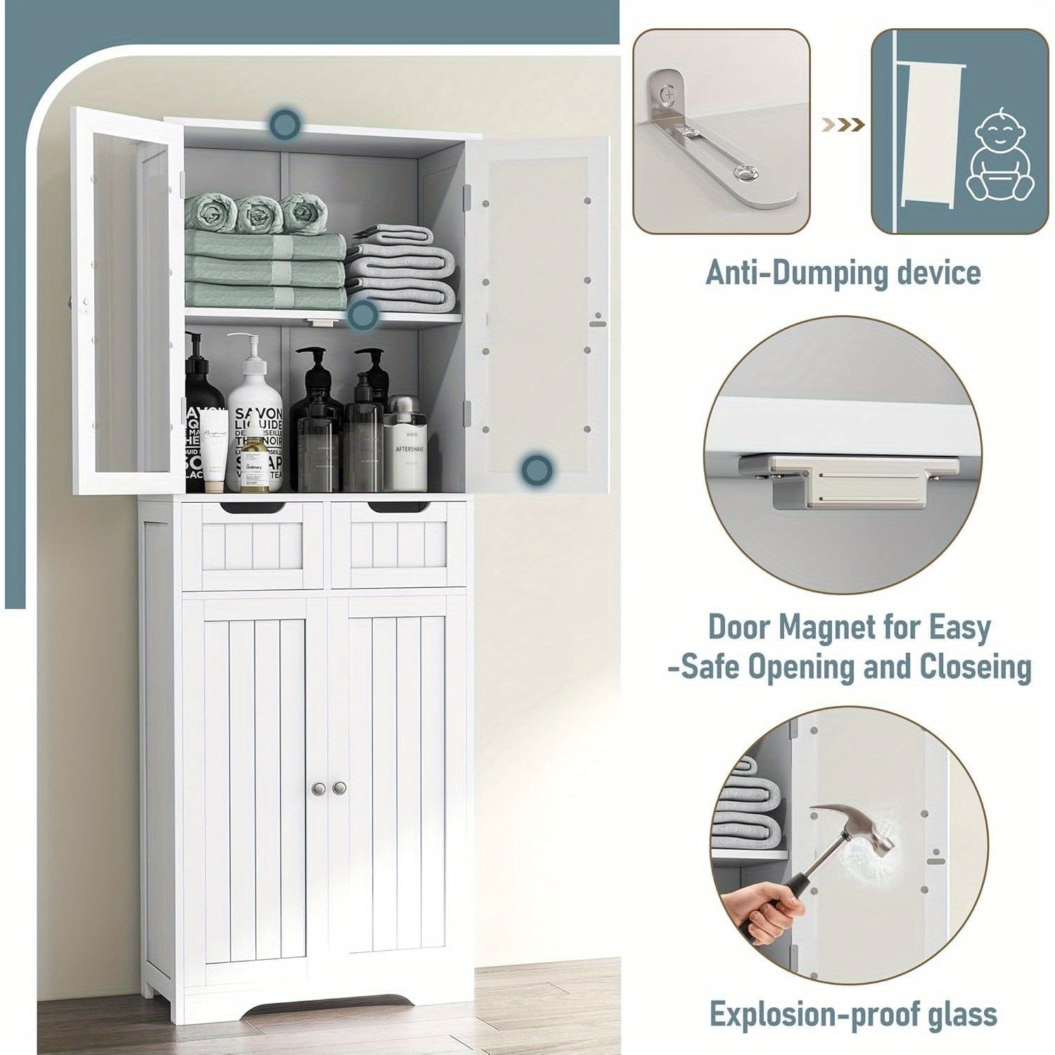 Freestanding Bathroom Cabinet 67\