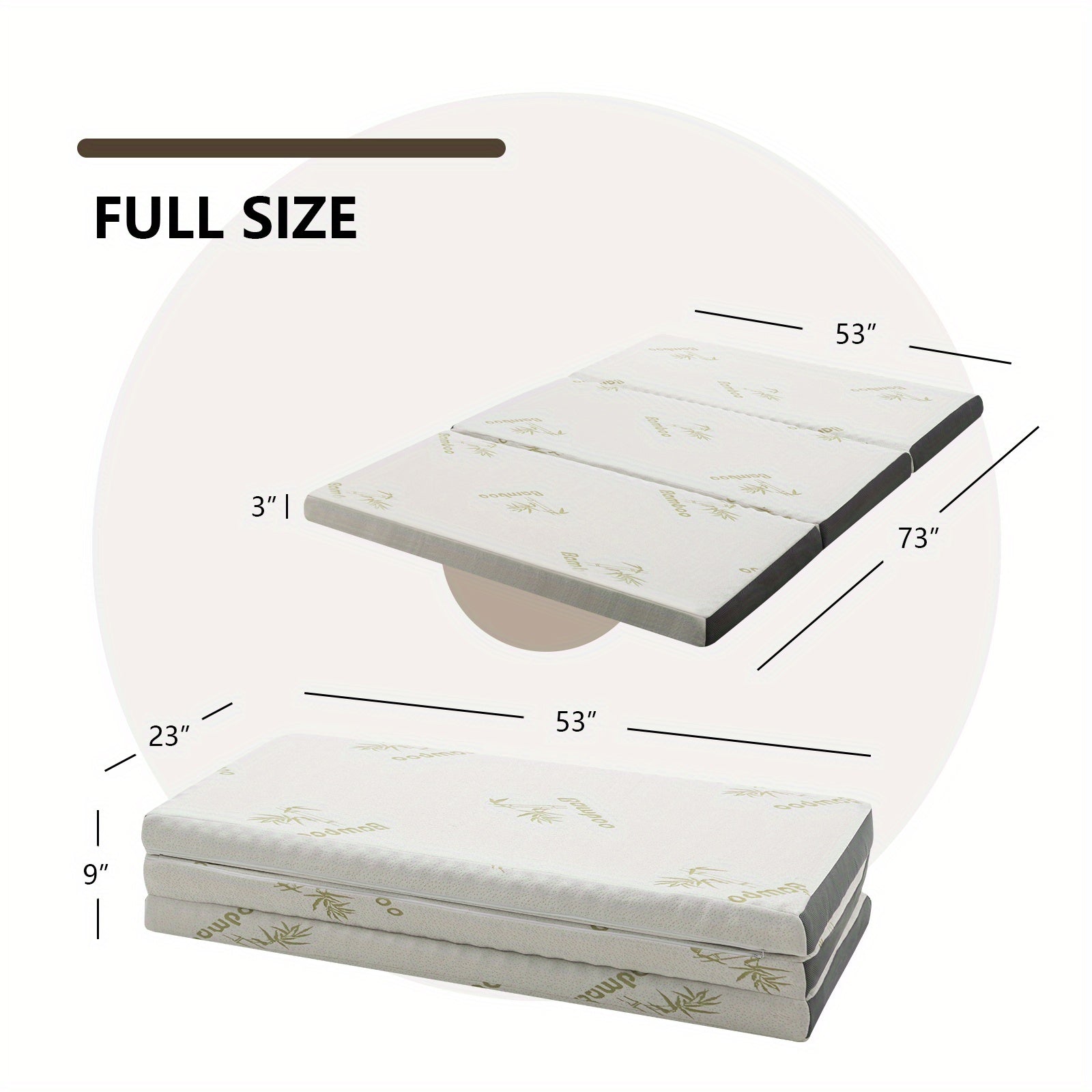 PETSITE Tri-fold Memory Foam Mattress, 3\