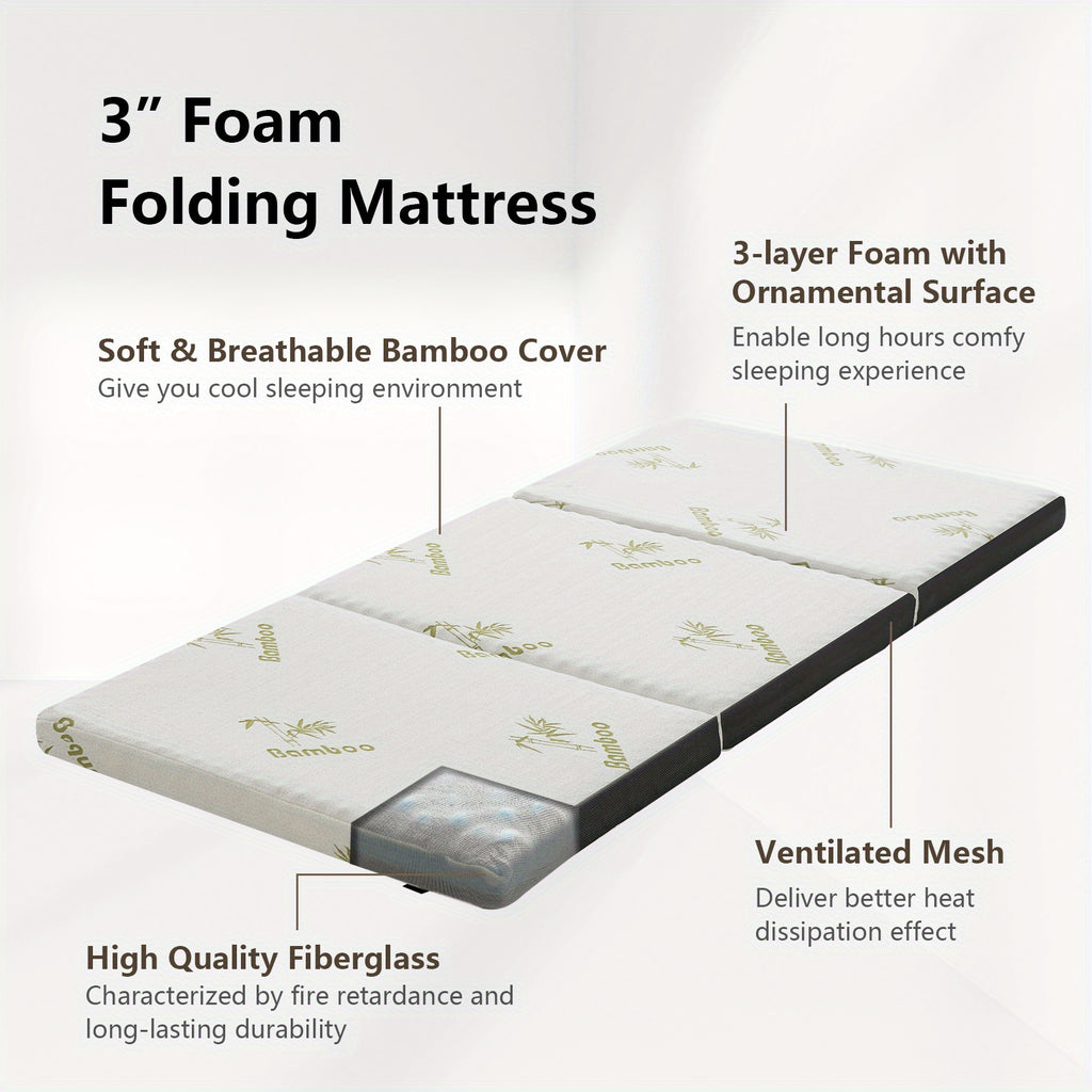 PETSITE Tri-fold Memory Foam Mattress, 3\