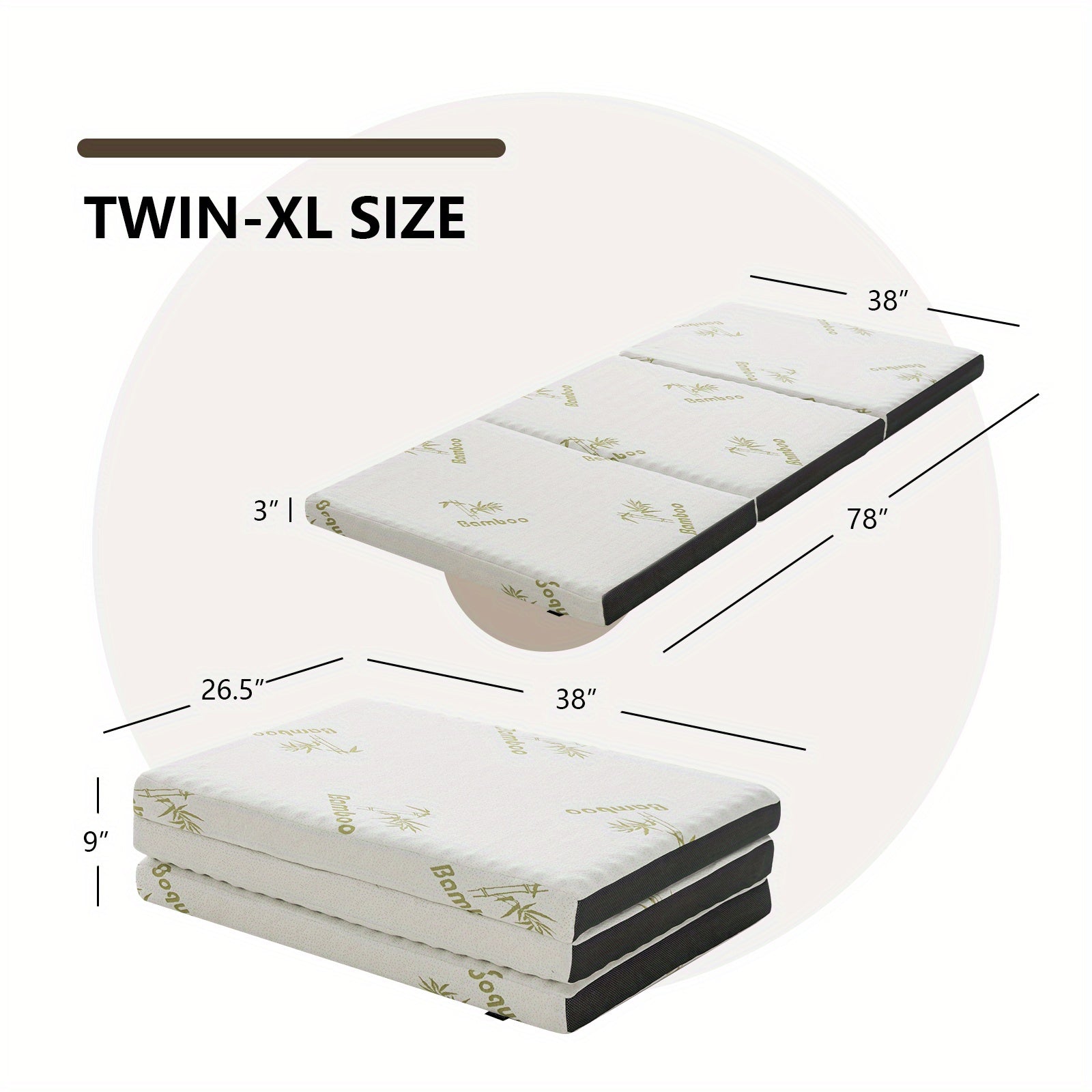 PETSITE Tri-fold Memory Foam Mattress, 3\