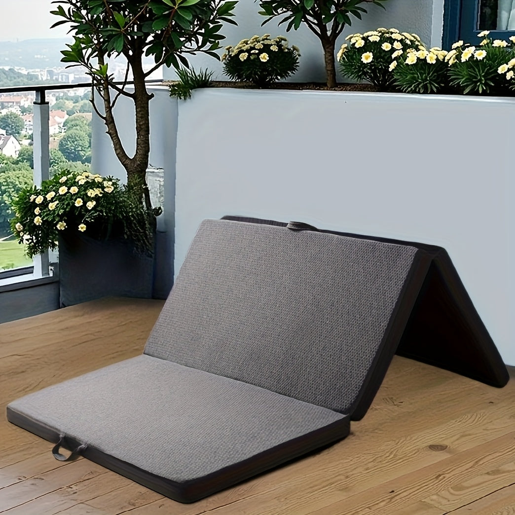 6inch Tri-Fold Mattress, Portable Twin Size Floor Mattress, Folding Mat for Travel, Camping, And Yoga, Foldable Mat with Washable Cover