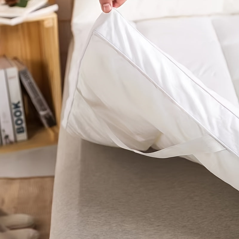 A Three-dimensional Edge Mattress, Tatami Mattress, Down Alternative Filling Mattress, Fluffy And Soft And Comfortable, White, Gray, Blue Mattress, Machine Washable, Suitable For Bedrooms And Guest Rooms, Can Be Placed On The Floor