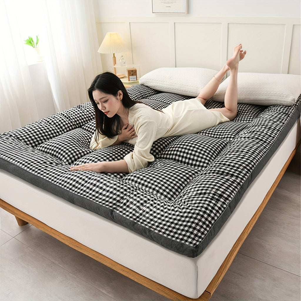 Roll Up Thin Mattress, 1000gsm, Soft, Foldable & Breathable, Thin Tatami Mat Sleeping Pad, Sleeping Pad for Floor, Guest, Bed, Sofa, Roll Up Camping Mattress