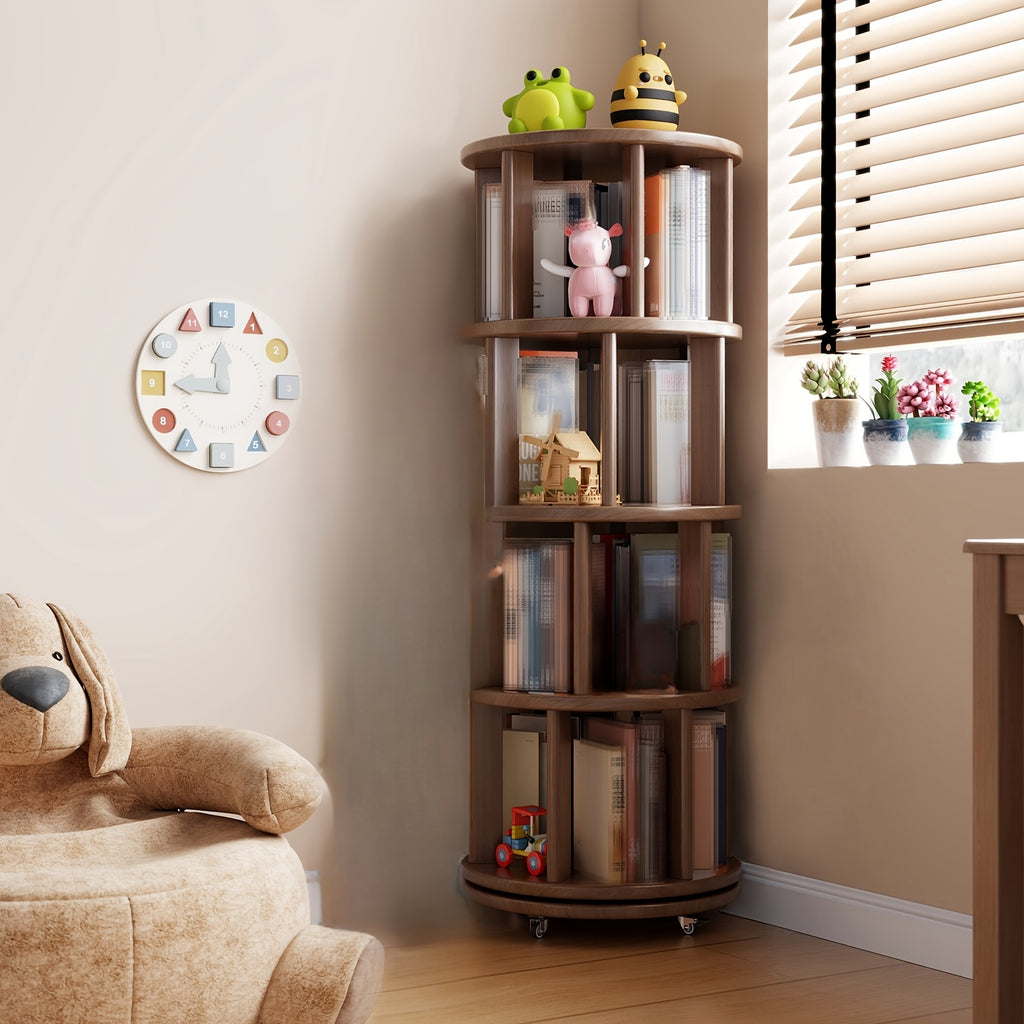 Solid Wood 4\u002F6 - Layer Space Solution - Multi - Layer Bookshelf Storage Cabinet, 360° Rotatable. Festival - Decorated Living Room Furniture With Time - Limited Special Offers. 3 Styles To Choose From. Suitable For Small Spaces. Free Delivery