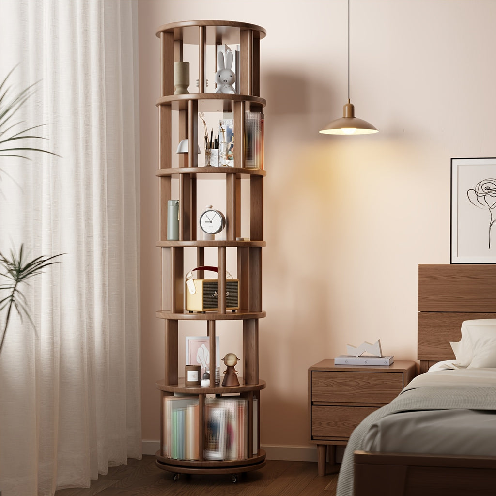 Solid Wood 4\u002F6 - Layer Space Solution - Multi - Layer Bookshelf Storage Cabinet, 360° Rotatable. Festival - Decorated Living Room Furniture With Time - Limited Special Offers. 3 Styles To Choose From. Suitable For Small Spaces. Free Delivery