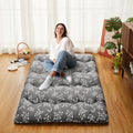 Japanese Futon Mattress, Floral Pattern Floor Mattress, Tatami Mat, Sleeping Pad For Camping And Travel
