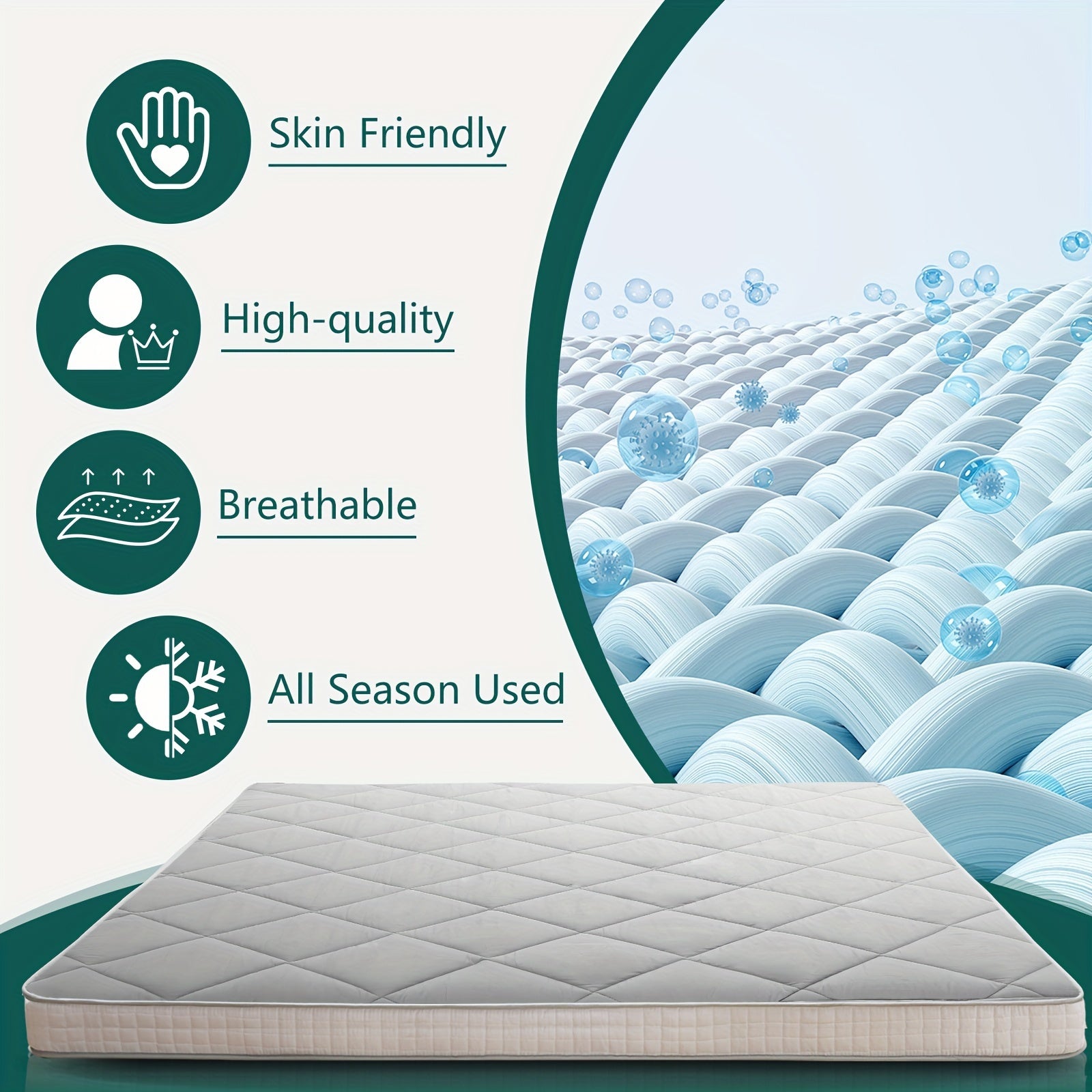 LILYPELLE Portable Japanese Floor Mattress Futon Mattress, 4\