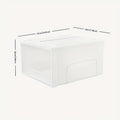 Multi-Tier Transparent Plastic Storage Cabinet with Drawers - Heavy-Duty Rectangular Organizer with Smooth Sliding Drawers & Top Shelf for Home, Office, Bedroom, Playroom Organization - Durable Plastic Construction, Space-Saving Modern Design, Multi-Purpo