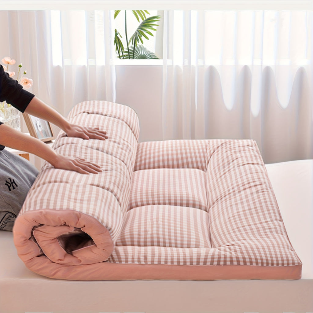 Roll Up Thin Mattress, 1000gsm, Soft, Foldable & Breathable, Thin Tatami Mat Sleeping Pad, Sleeping Pad for Floor, Guest, Bed, Sofa, Roll Up Camping Mattress