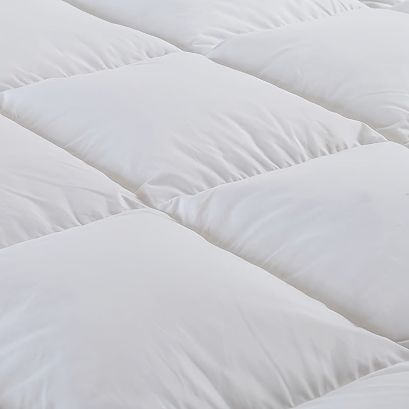 A Three-dimensional Edge Mattress, Tatami Mattress, Down Alternative Filling Mattress, Fluffy And Soft And Comfortable, White, Gray, Blue Mattress, Machine Washable, Suitable For Bedrooms And Guest Rooms, Can Be Placed On The Floor