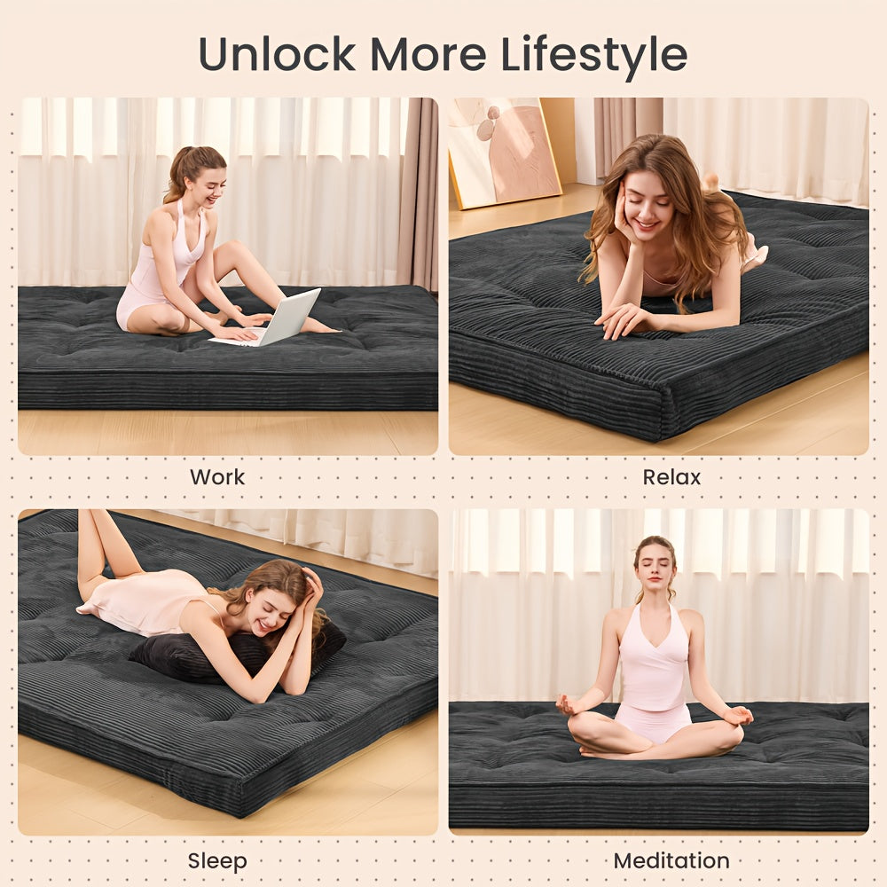 Full Size Japanese Floor Futon Mattress - Extra Thick 4\