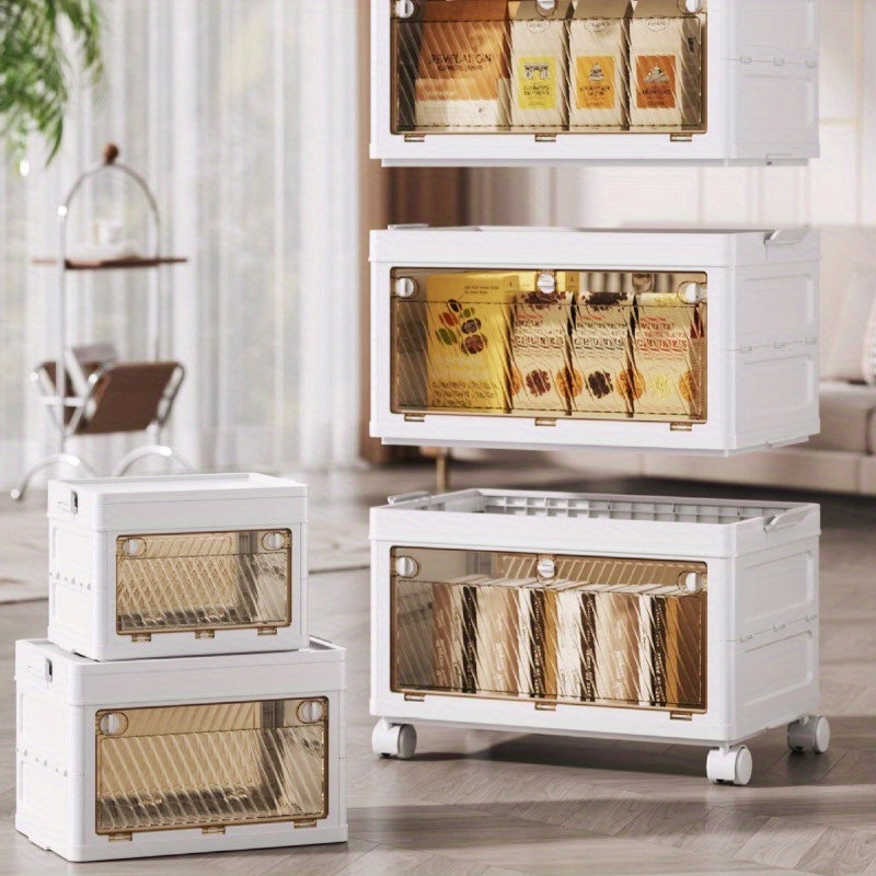 Installation-free One second open foldable storage cabinet Bedroom living room plastic locker Multi-layer sundries locker Multi-layer assembly 24.11.96inch. Suitable for room clothing storage Living room Snacks storage Kitchen seasoning storage, Under-Bed