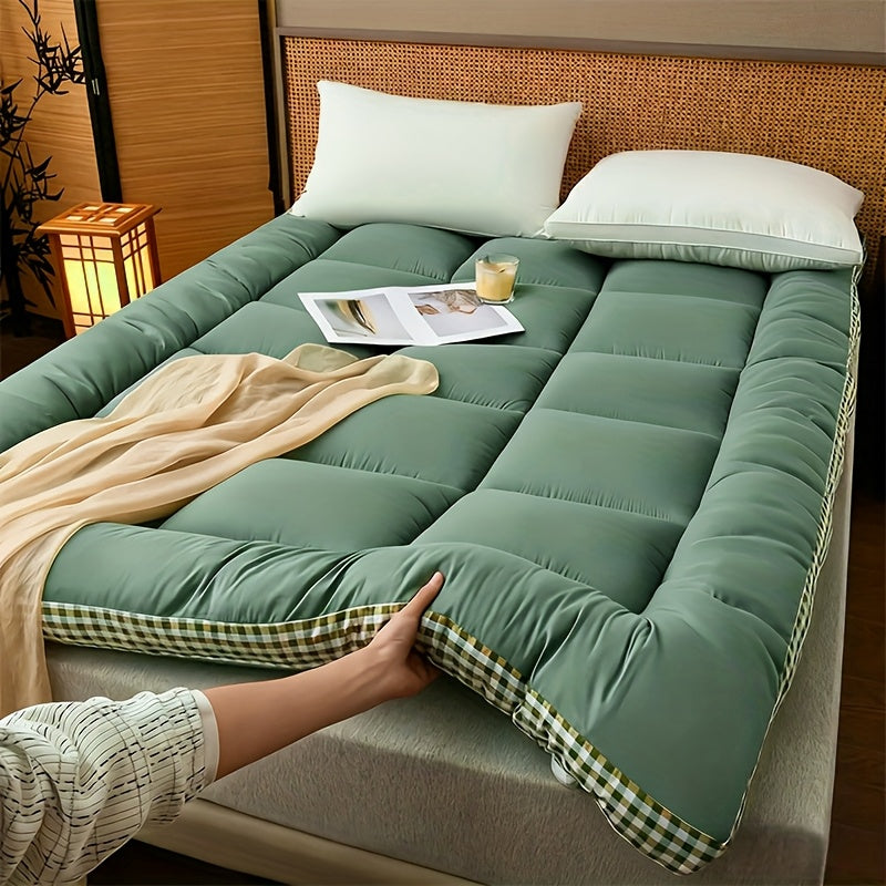 Extra Thick Japanese Fluffy Futon Mattress, Soft Quilted Sleeping Pad, Foldable Roll Up Floor Tatami Mattress, for Home Dormitory Non Slip And Breathable, Home Sleeping Pad, Travel Sleeping Pad, Rollup Mattress, Minimalist Bedding, Breathable Fabric