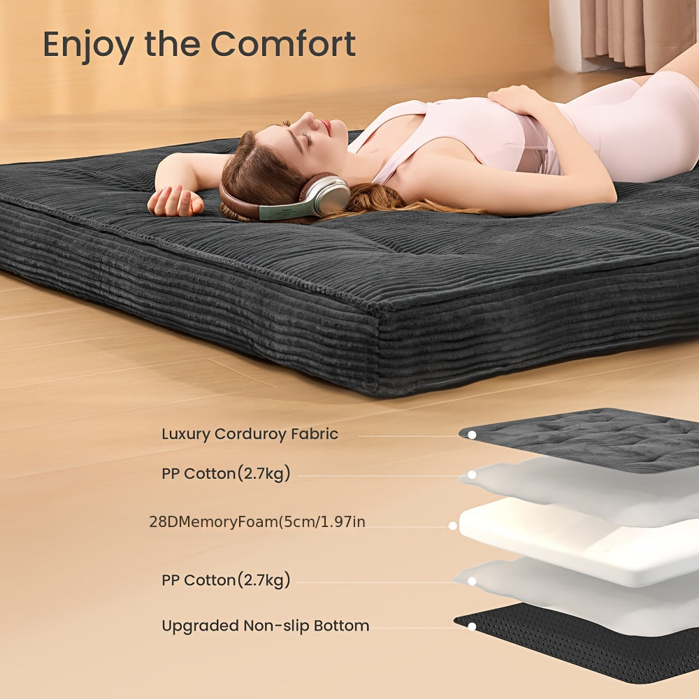 Full Size Japanese Floor Futon Mattress - Extra Thick 4\