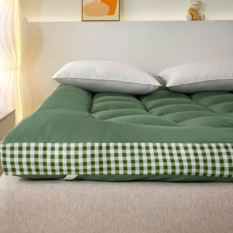 Extra Thick Japanese Fluffy Futon Mattress, Soft Quilted Sleeping Pad, Foldable Roll Up Floor Tatami Mattress, for Home Dormitory Non Slip And Breathable, Home Sleeping Pad, Travel Sleeping Pad, Rollup Mattress, Minimalist Bedding, Breathable Fabric