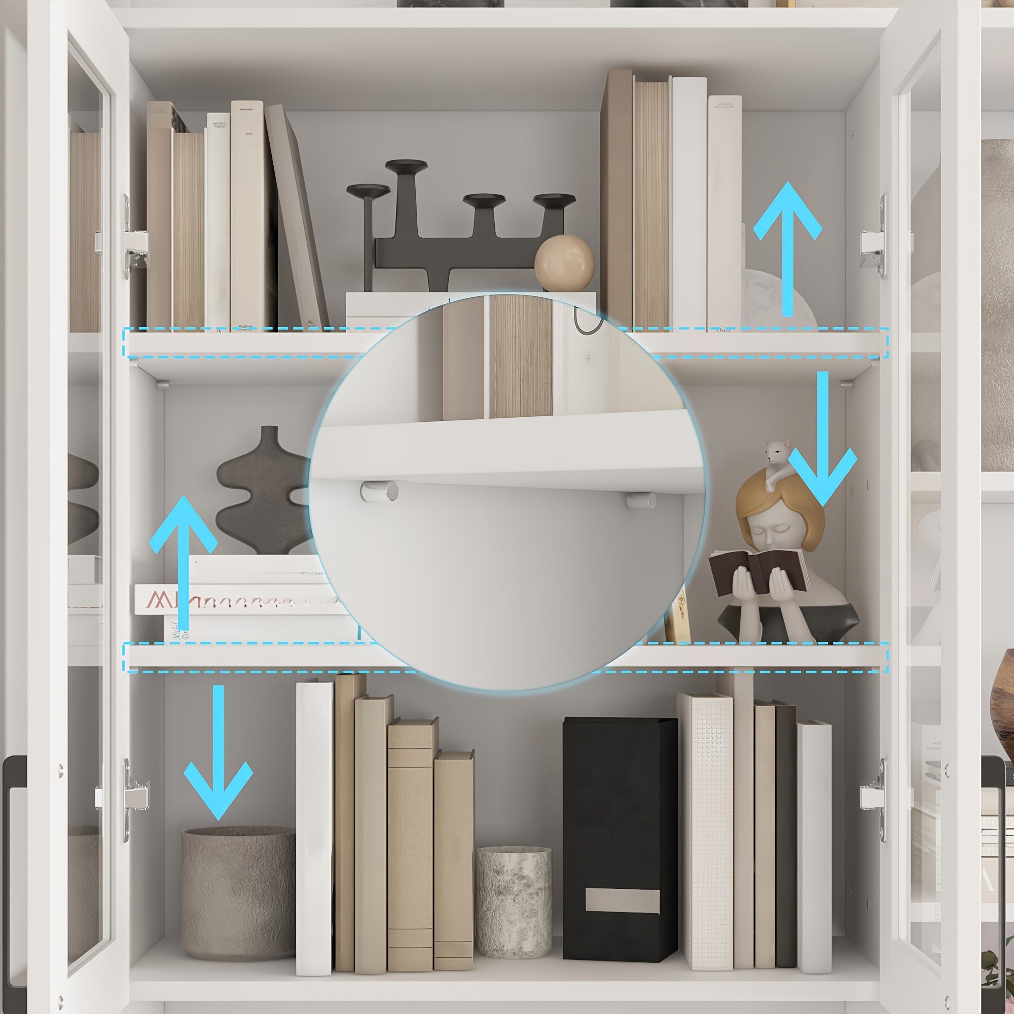 Extra Long 94.5-Foot Wide Modern Storage Cabinet with 12 Drawers & Open Countertop - Heavy-Duty MDF Construction, Space-Saving Organizer for Living Room, Kitchen, Home Office, Entryway - Floor Standing Furniture (94.5\