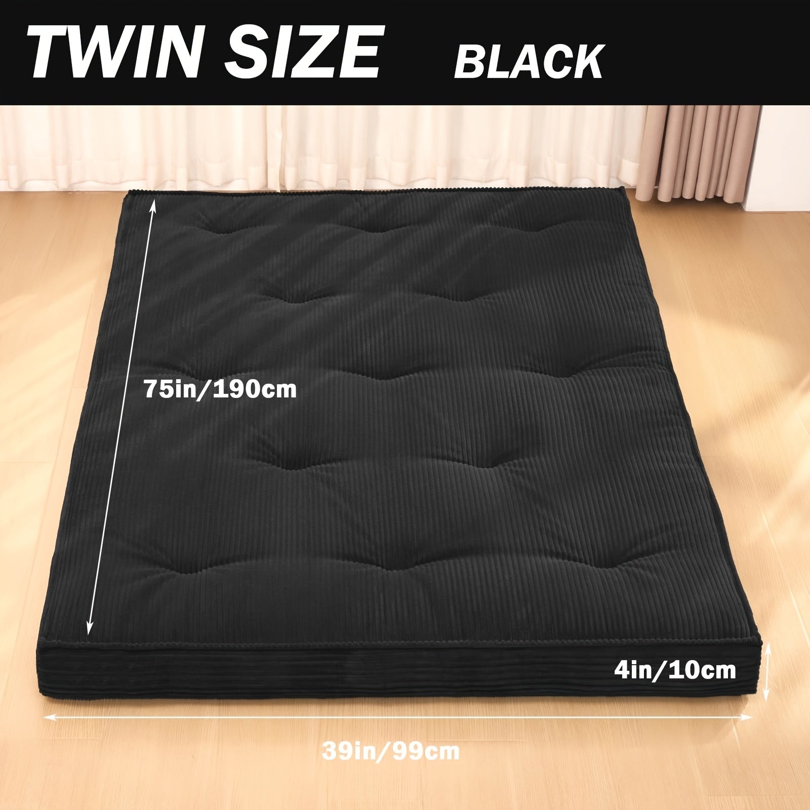 Full Size Japanese Floor Futon Mattress - Extra Thick 4\